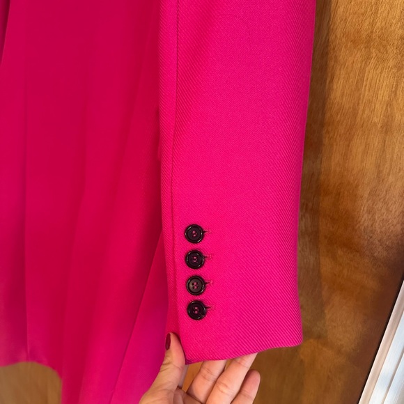 Stunning Bright Fuschia Zara Long Blazer - Picture 7 of 9